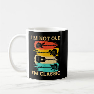 I'm Not Old I'm Classic Vintage Guitar for Dad Gra Coffee Mug