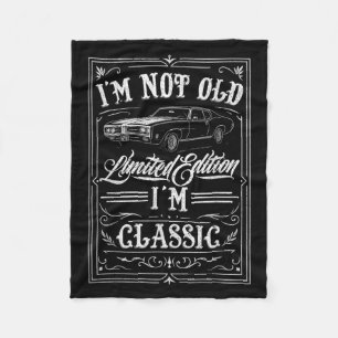 I'm Not Old I'm Clic Funny Car Vintage Mens &  Fleece Blanket