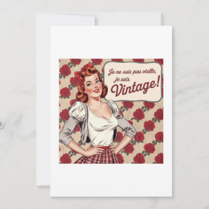 i'm not old i'm vintage invitation