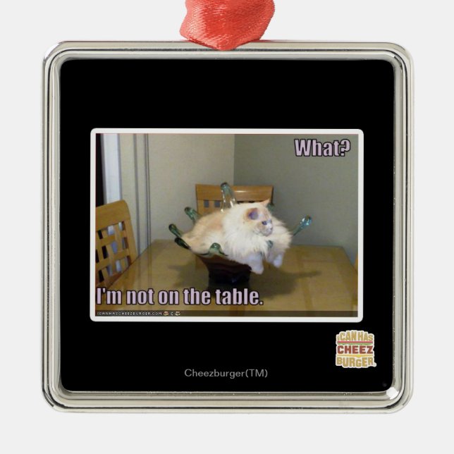 I'm not on the table metal tree decoration (Front)