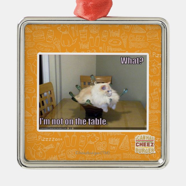 I'm not on the table metal tree decoration (Front)