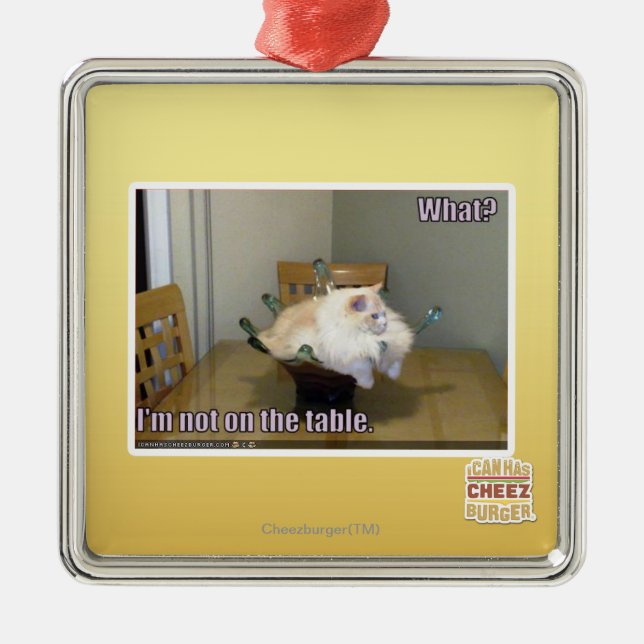 I'm not on the table metal tree decoration (Front)