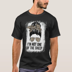 I'm Not One Of The Sheep Patriotic Lions Leopard W T-Shirt