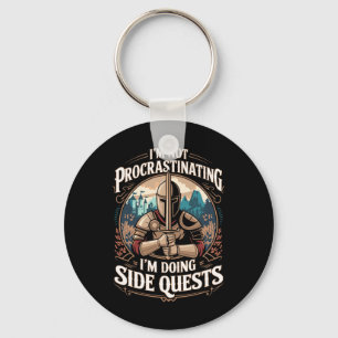 I'm Not Procrastinating Funny Side Quests Gamer 3 Key Ring