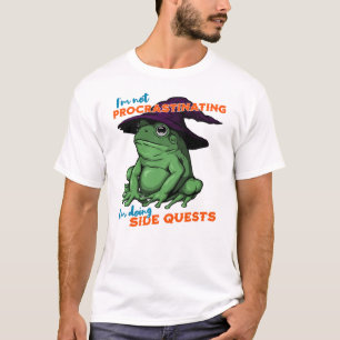 I'm Not Procrastinating I'm Doing Side Quests Frog T-Shirt