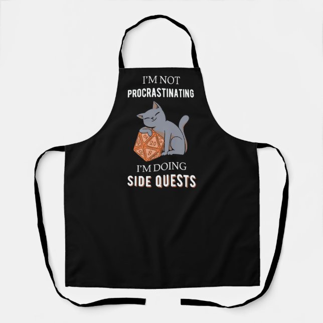 I'm Not Procrastinating I'm Doing Side Quests III Apron (Front)