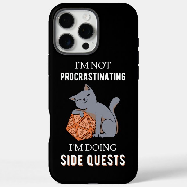 I'm Not Procrastinating I'm Doing Side Quests III Case-Mate iPhone Case (Back)