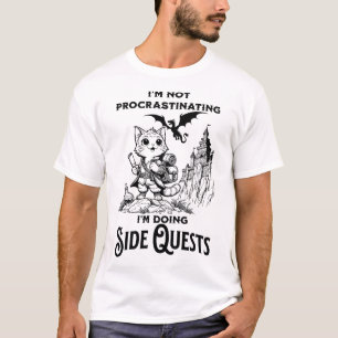 I'm Not Procrastinating I'm Doing Side Quests Rpg T-Shirt