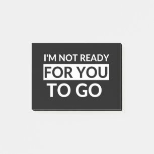 I'm Not Ready For You To Go - Ted Lasso Edit Post-it Notes