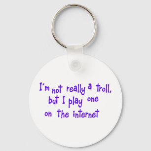 I'm not really a troll key ring