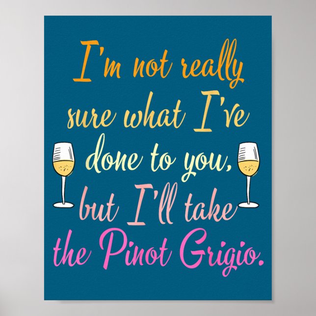 I'm Not Really Sure What I've Done To You Funny Qu Poster (Front)