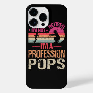 I'm Not Retired I'm A Professional Pops Vintage iPhone 14 Pro Max Case