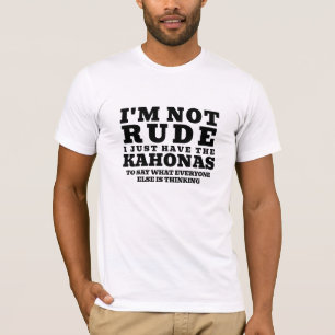 I'm Not Rude Letter Print Men's Funny Graphic T-Shirt