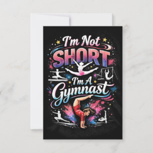 I'm Not Short, I'm A Gymnast Thank You Card