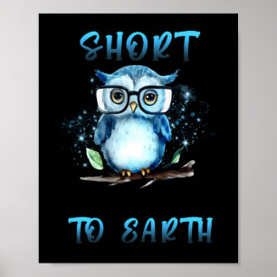 Im Not Short Im Just More Down To Earth Funny Ow T Poster