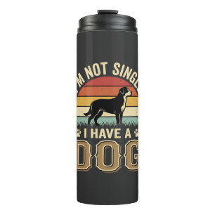 Im Not Single Dog Lover Vintage Thermal Tumbler