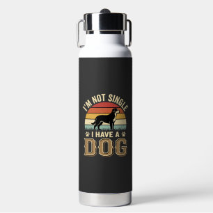 Im Not Single Dog Lover Vintage Water Bottle