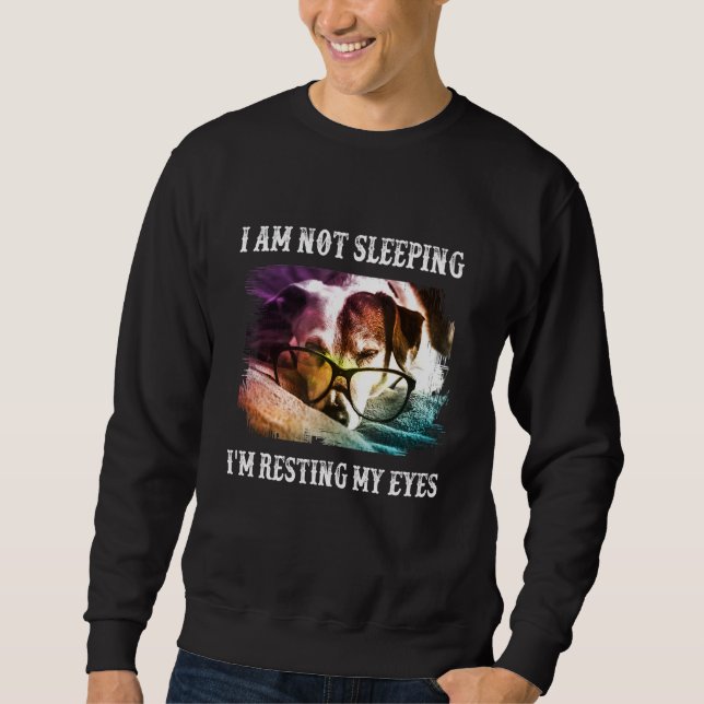 Im Not Sleeping Im Just Resting My Eyes Dad Tee (Front)