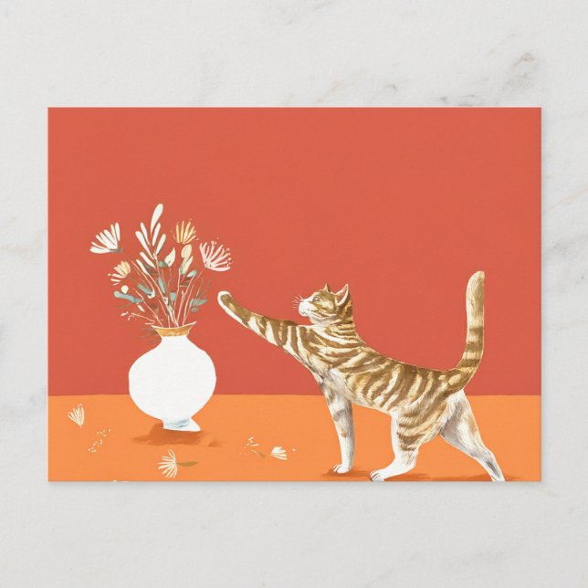 I'm not trying to knock this vase over postcard (Front)
