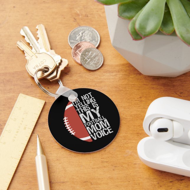 I'm not yelling This is my Football Mum Voice Gift Key Ring (Desk)