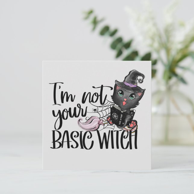 I'm Not Your Basic Witch – Black Cat (Standing Front)