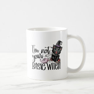 I'm Not Your Basic Witch – Black Cat Coffee Mug