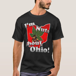 I'm Nuts About Ohio, Funny Red Buckeye Nut T-Shirt