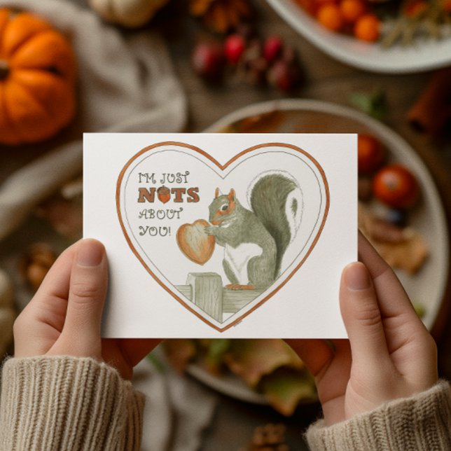 I'm Nuts About You Squirrel Postcard (Creator Uploaded)