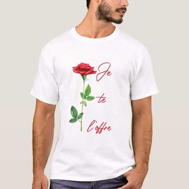 I'm offering it to you - Rose - Flowers - Roses fl T-Shirt (Front)