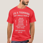 Im Official teenager Dont Expect 13th 14th Birthda T-Shirt<br><div class="desc">Im Official teenager Dont Expect 13th 14th Birthday funny  .</div>