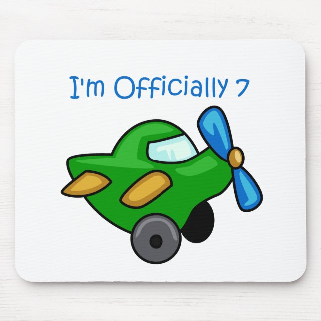 I'm Officially 7, Jet Plane Mouse Mat (Front)