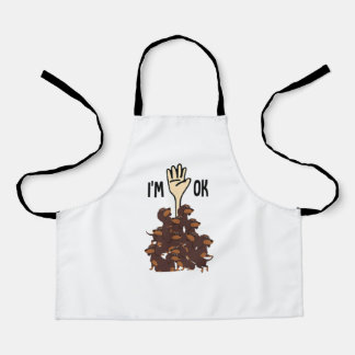 I'm Ok Funny Dachshund Dog Pet Owner Apron