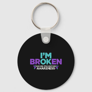 I'm Ok I'm Broken Suicide Prevention Awareness Sem Key Ring
