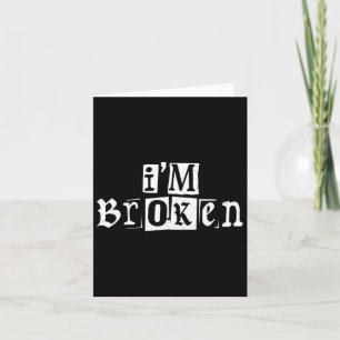 I'm Ok Invisible Illness Mental Health Awareness I Card