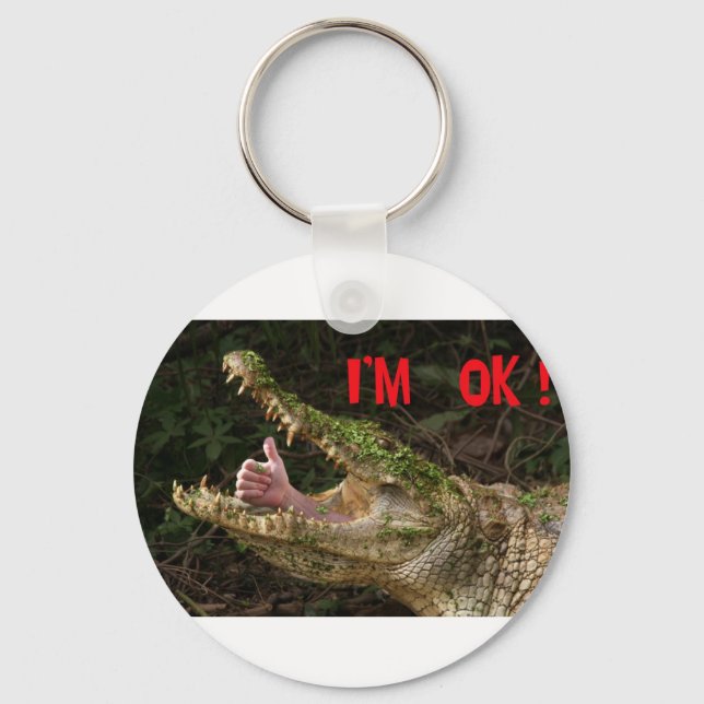 I'm ok ! key ring (Front)