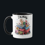 I'm Okay Funny Quilting Christmas Lovers Mug<br><div class="desc">Im Oky Quilt,  Quilting Humour Christmas,  Quilter Inside Joke,  Festive Sewing Meme,  Crafty Holiday Shirt,  Funny Quilt Block,  OKY Quilt Lover,  Cosy Christmas Craft,  Quilting Community Gift,  Holiday Maker Humour</div>