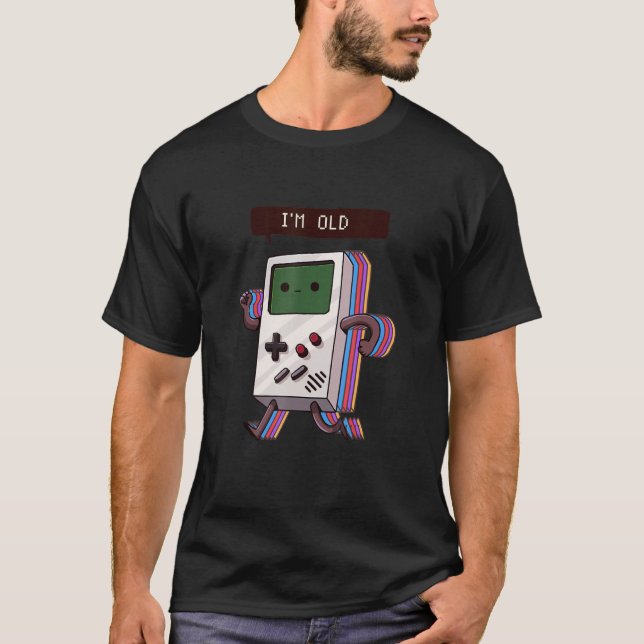 I'm Old But Still Cool Illustration   Graphic Desi T-Shirt (Front)