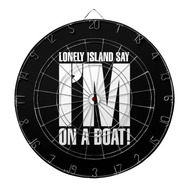 I'm on a Boat Dartboard (Front)