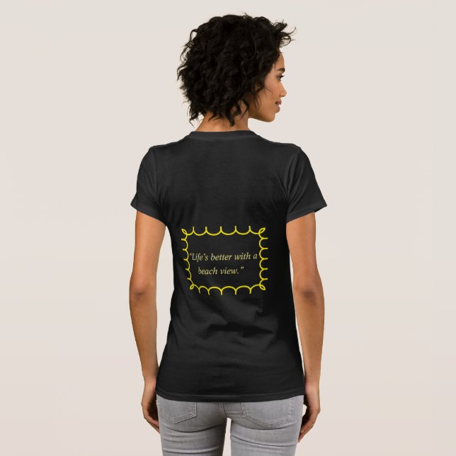 I'm On Beach Time – Minimal Women's Summer Tee (Back Full)