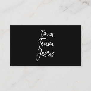 Im On Team Jesus Scripture Bible Verse Christian P Enclosure Card