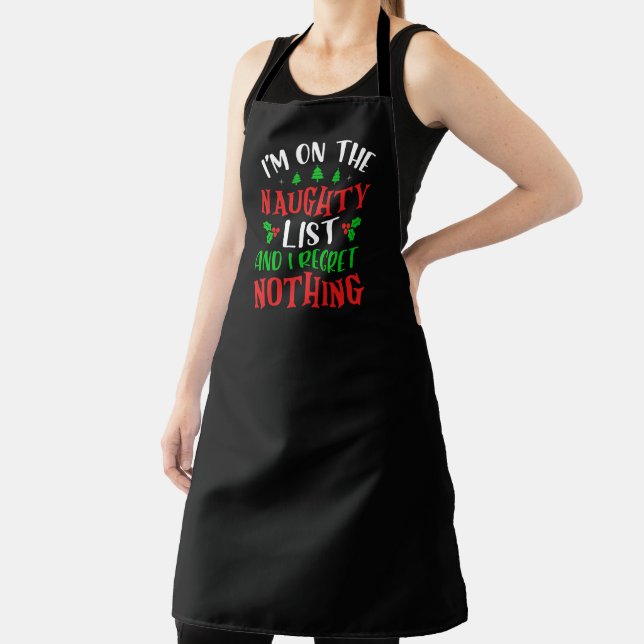 I'm on the Naughty List Apron (Insitu)