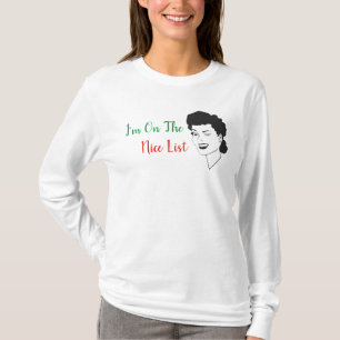 I'm On The Nice List Retro Christmas Shirt