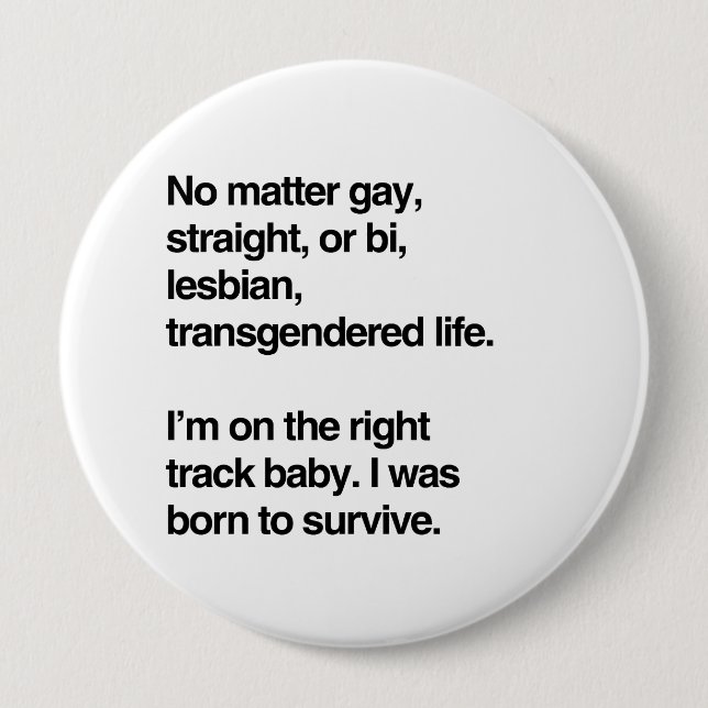 I'm on the right track baby 10 cm round badge (Front)