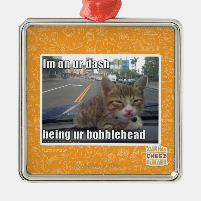 Im on ur dash metal tree decoration (Front)