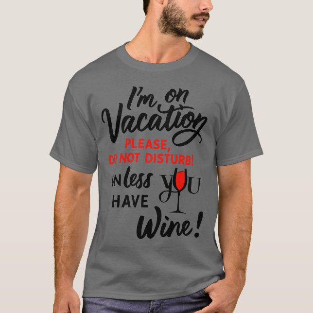 Im On Vacation boy T-Shirt (Front)