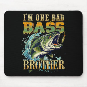 I'm One Byd Byss Brother Byss Fishing Gift For Fis Mouse Mat
