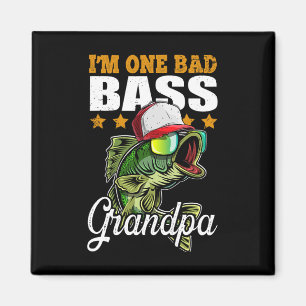 I'm One Byd Byss Grandpa Byss Fishing Father's Day Magnet