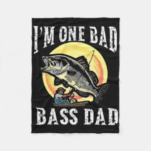 I'm One D B Dad Largemouth B Fleece Blanket