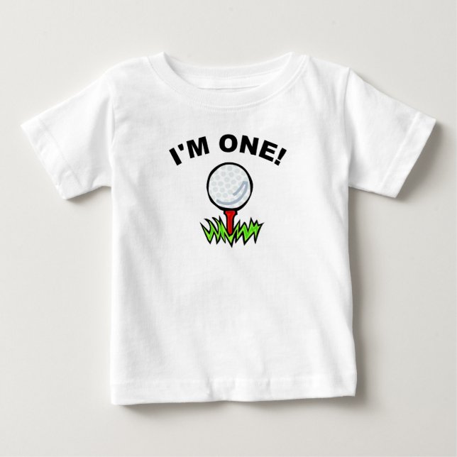I'm One Golf Baby T-Shirt (Front)