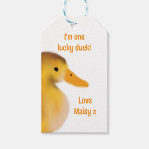 I'm one luck duck Favour Gift Tags